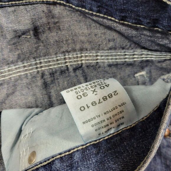 Wrangler Carpenter Jeans Mens 40x30 Dungarees Denim Utility Workwear - Picture 4 of 8